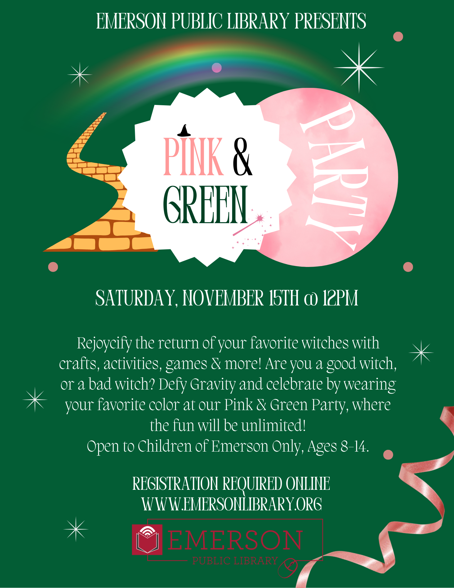 Pink & Green Party, Ages 8-14
