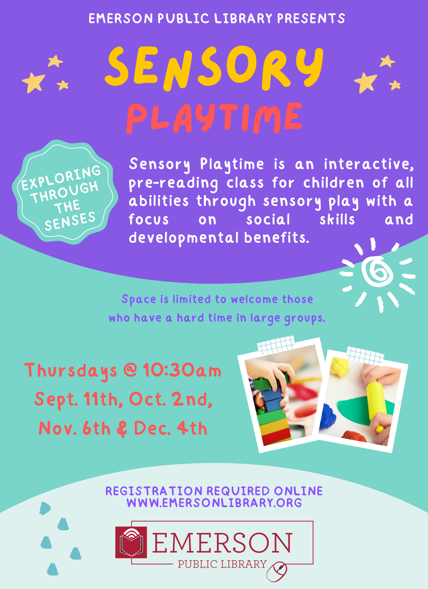 Sensory Playtime, Ages 2-5