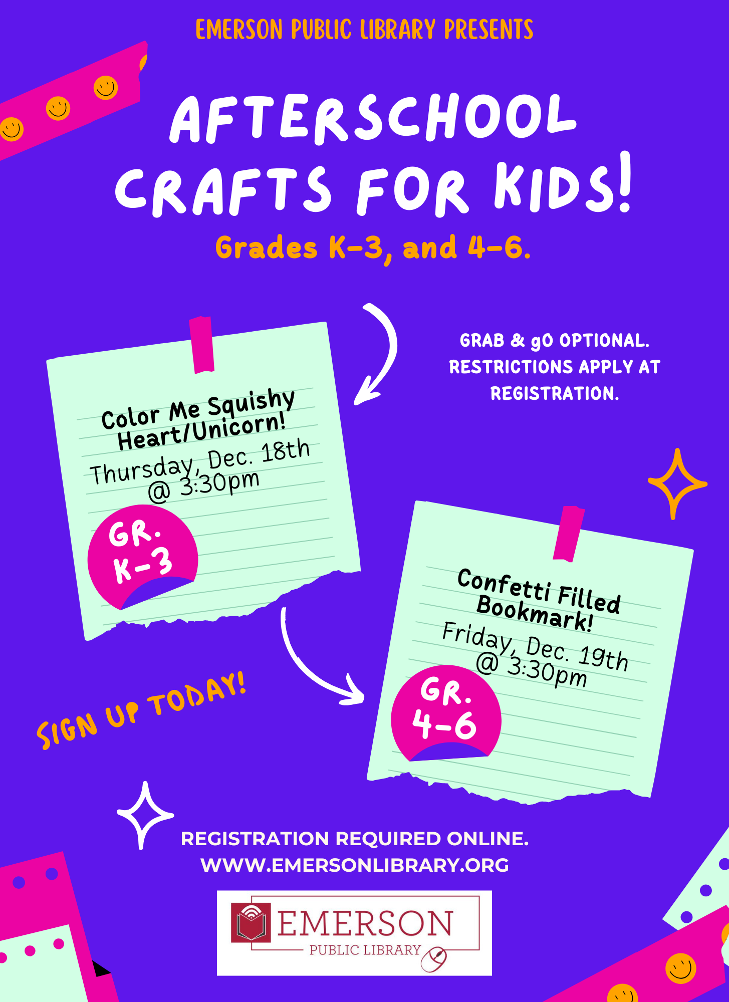 Afterschool Craft, Grades K-3
