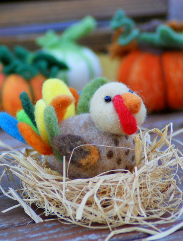 Felting a Turkey with Christine