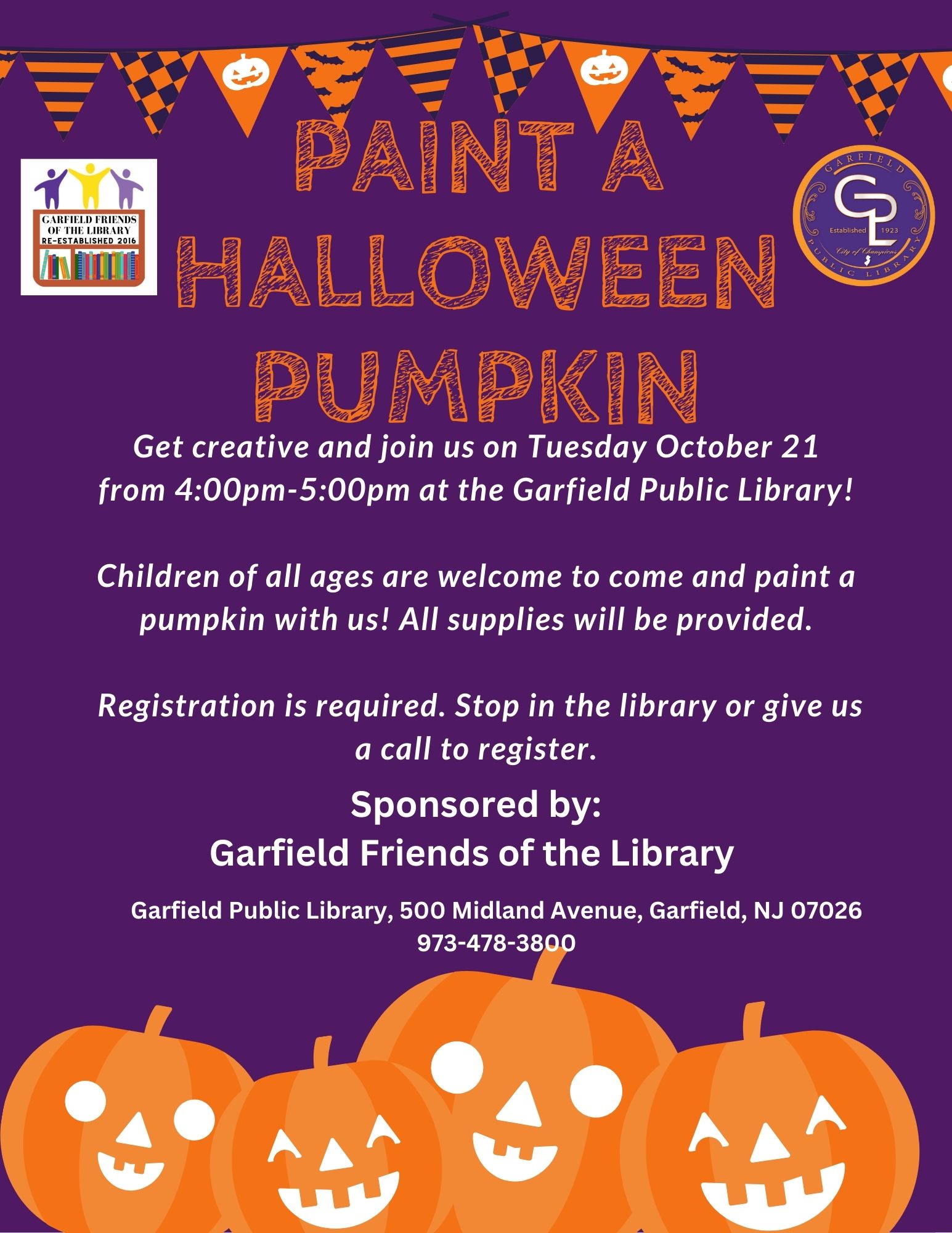 Paint A Halloween Pumpkin