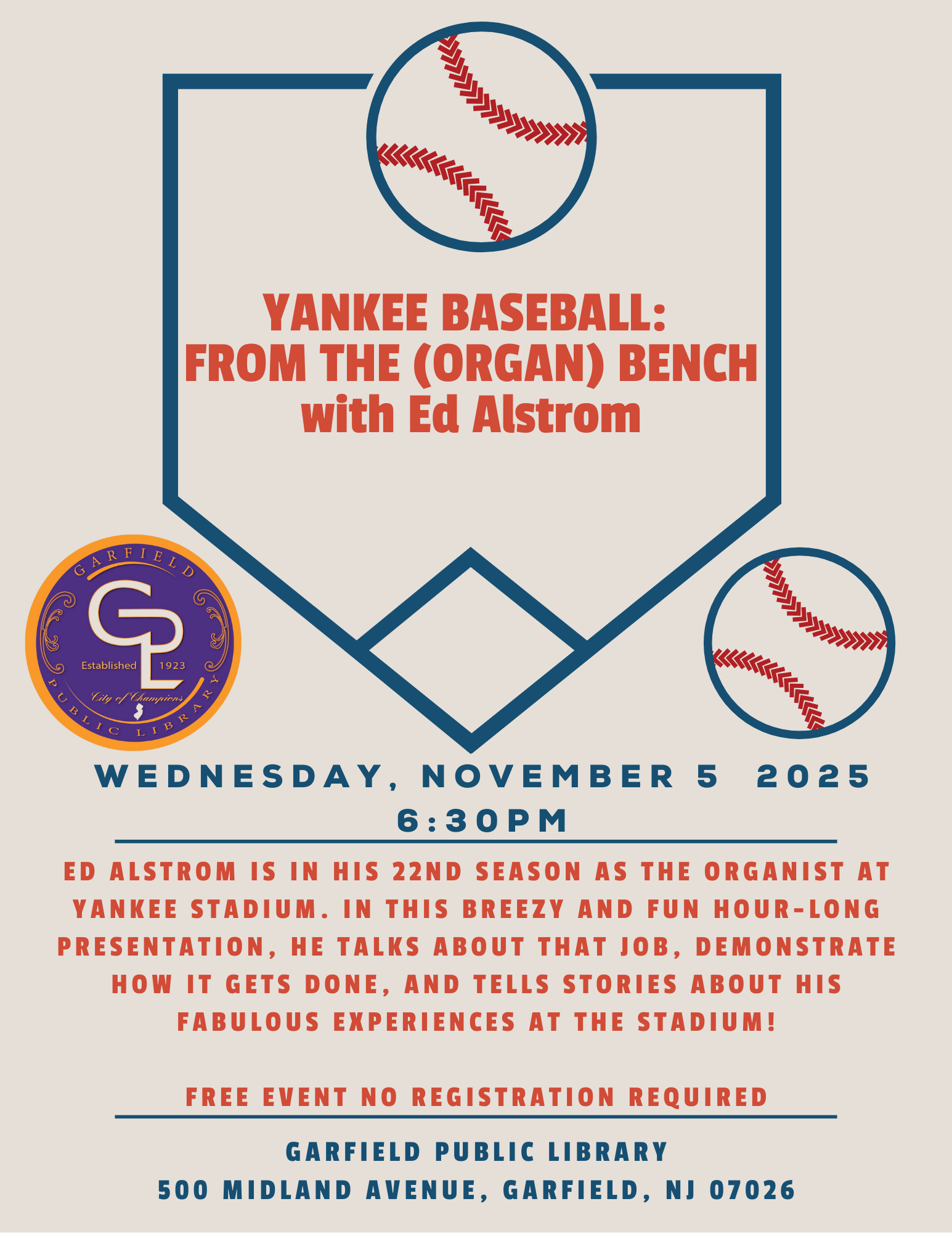 YANKEE BASEBALL: FROM THE (ORGAN) BENCH with Ed Alstrom