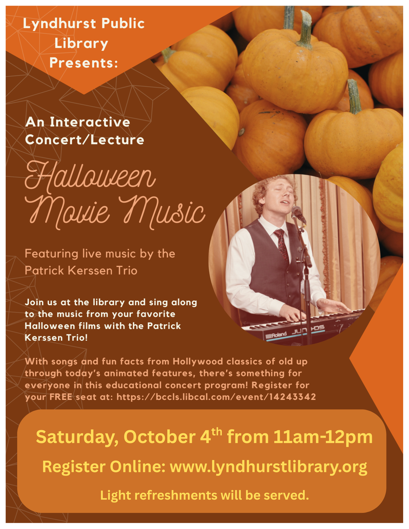 Musical Performance/Lecture by The Patrick Kerssen Trio