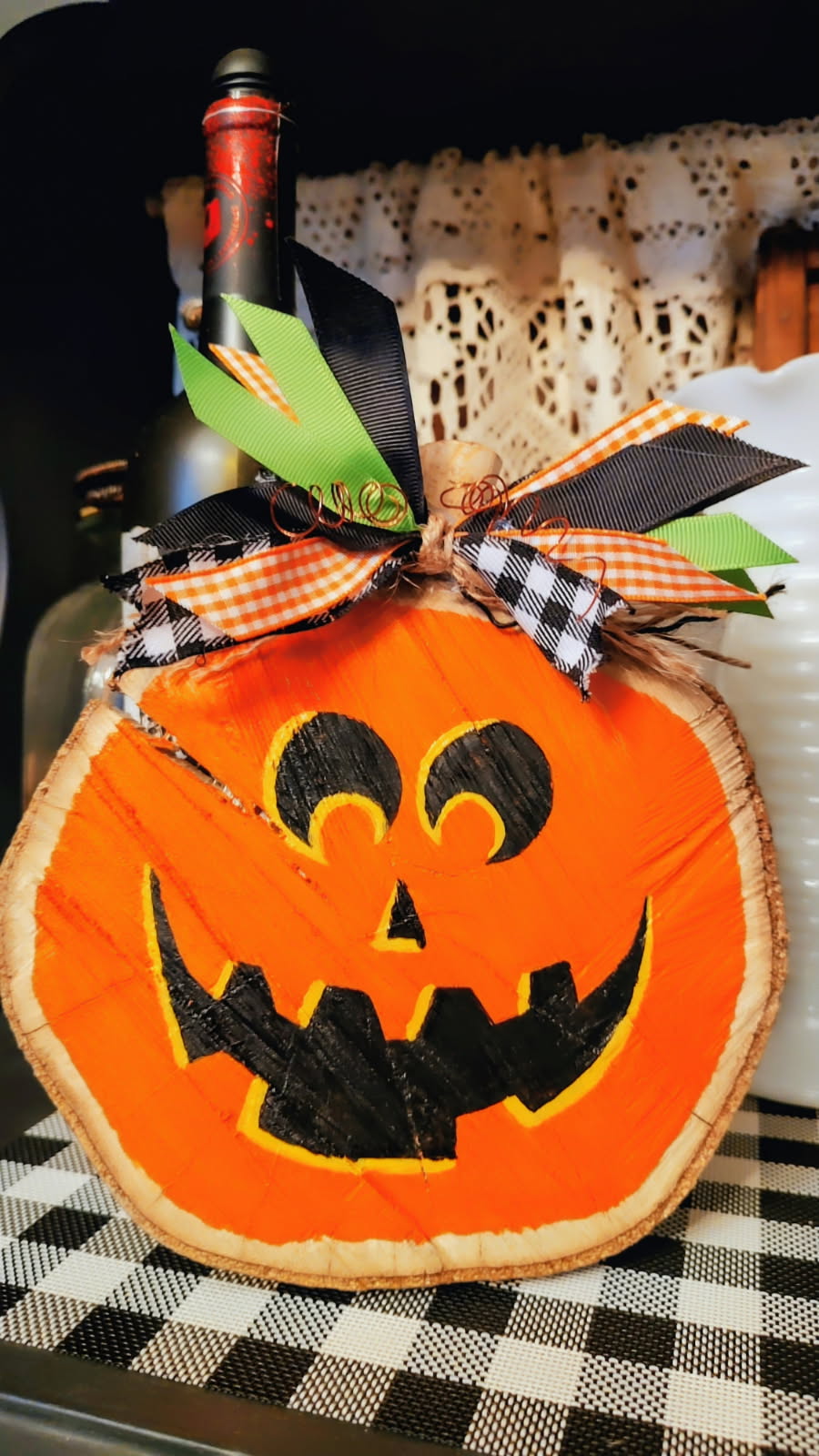 Crafting with Maria - Wooden Festive Jack-O-Lantern