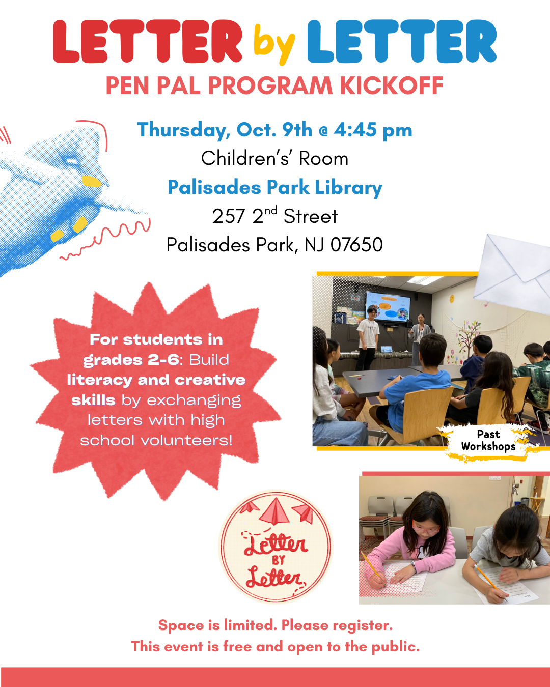 Letter By Letter: Pen Pal Program Kickoff