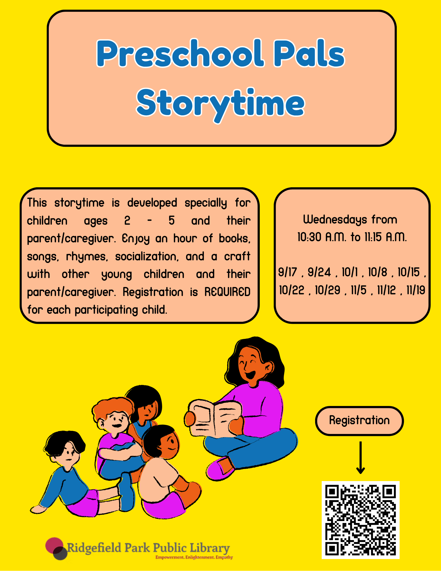 Preschool Pals Storytime! - Registration Required