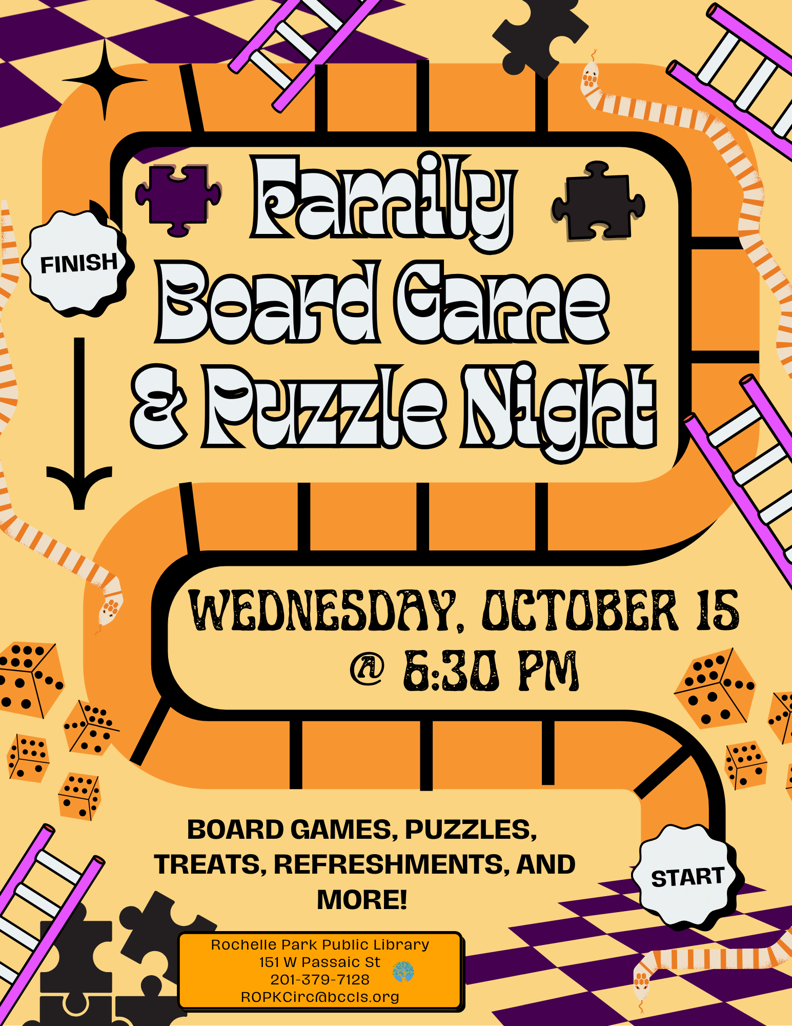Family Board Game & Puzzle Night