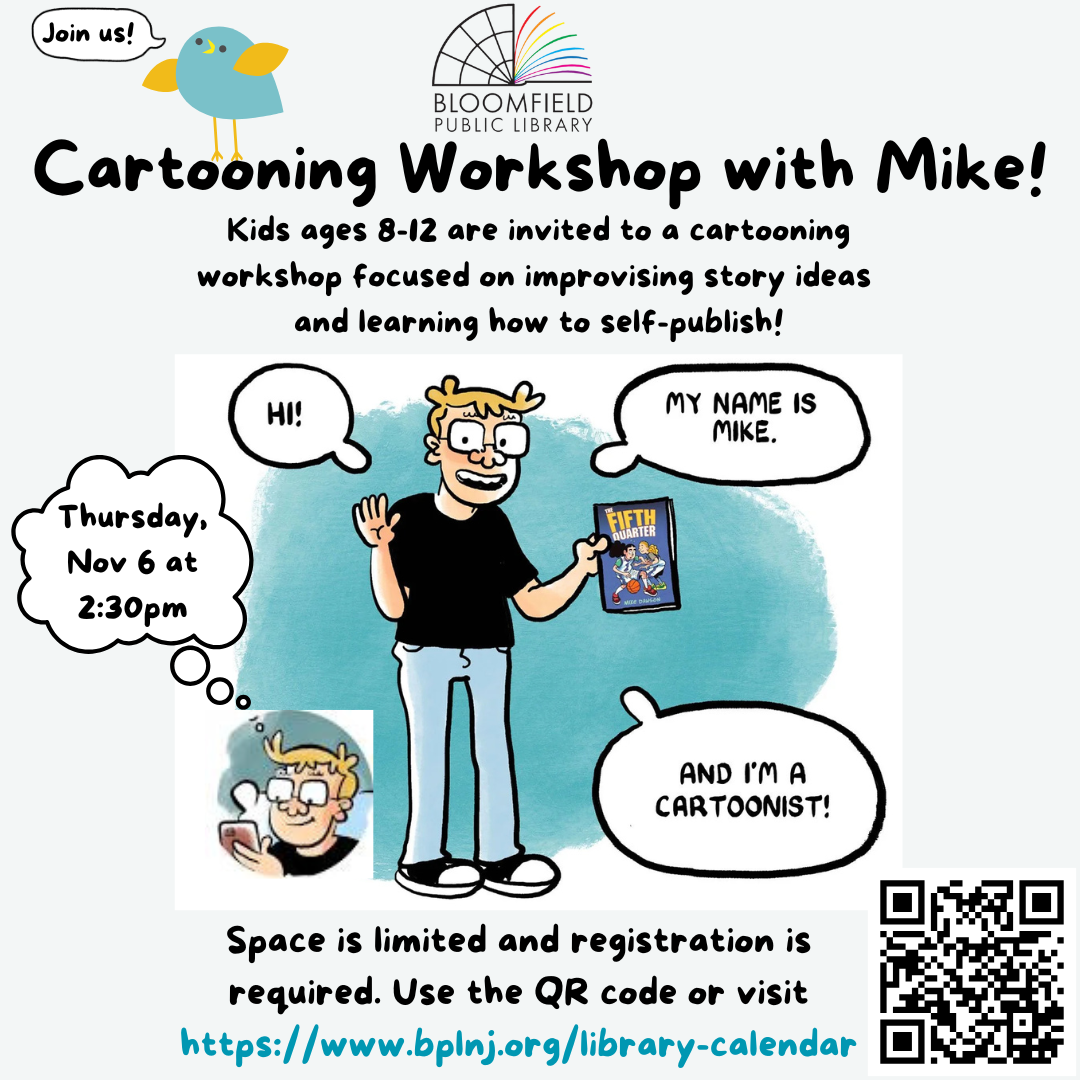 Cartooning Workshop for Kids Ages 8-12