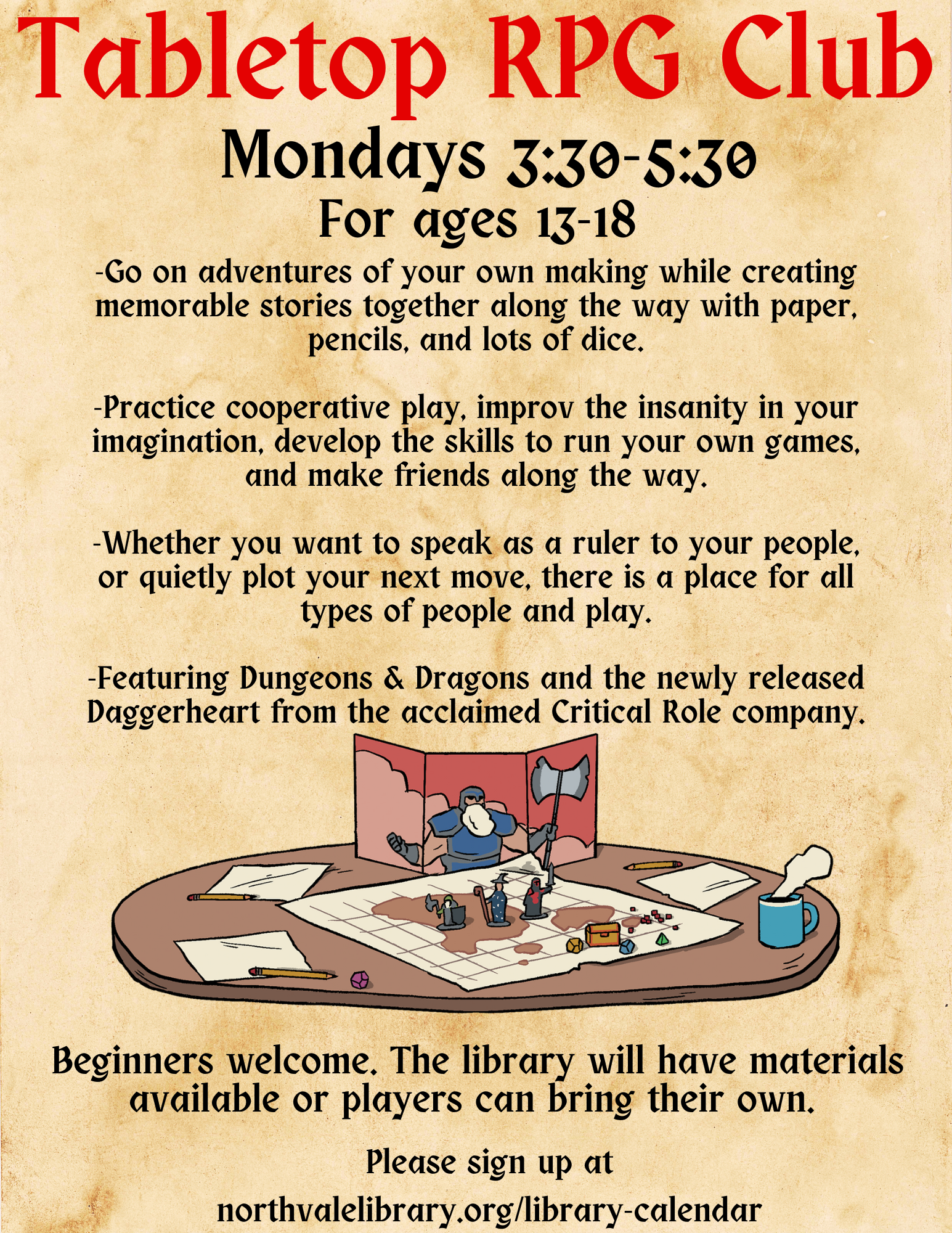 Teen Tabletop RPG