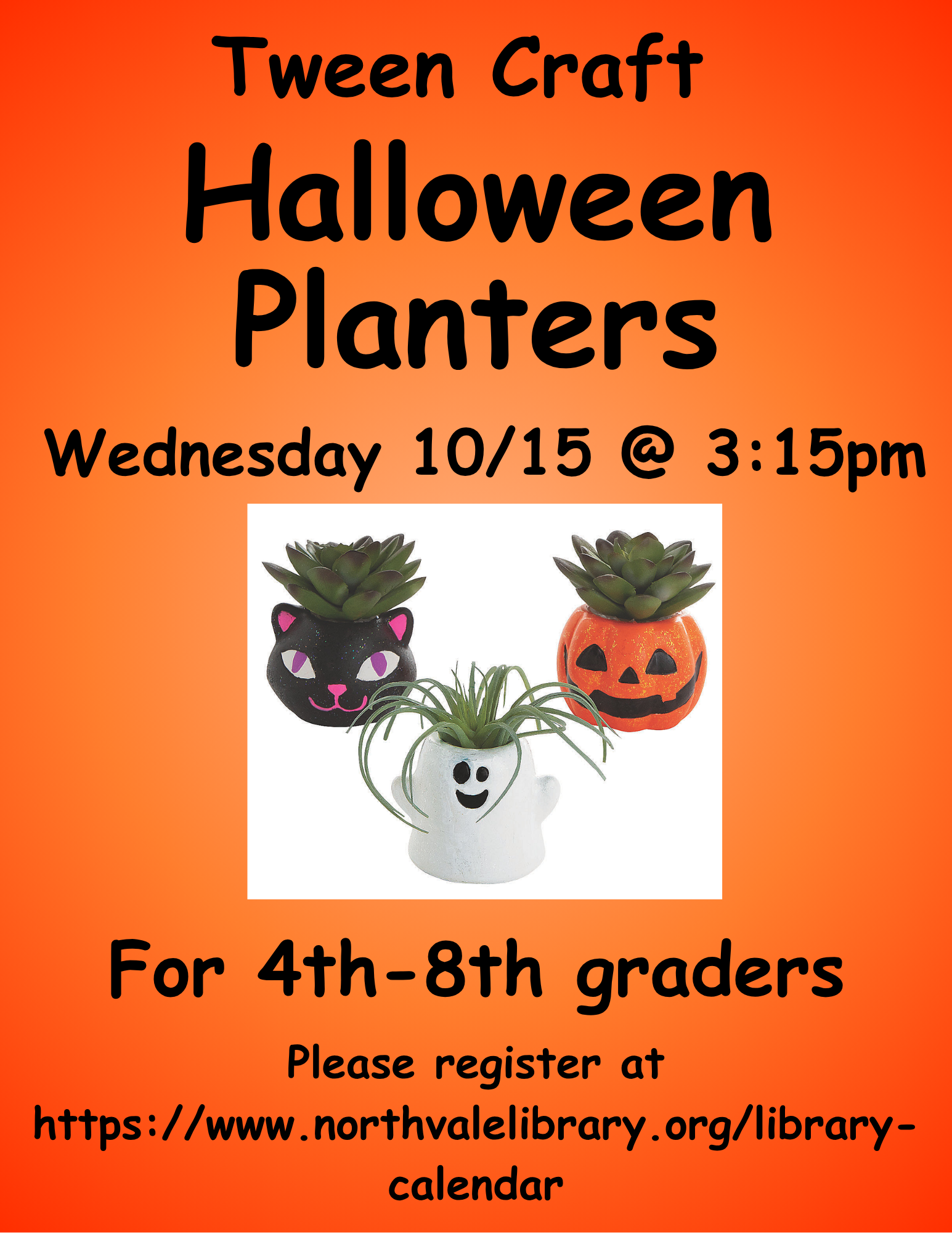 Tween Craft: Halloween planter