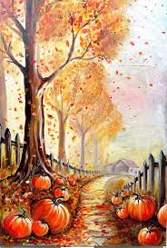 Fall-themed painting