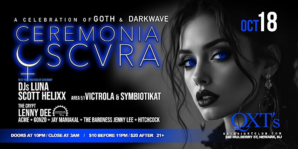 Ceremonia Oscura - NJ's only Multi-level GOTH & DARKWAVE Dance Party