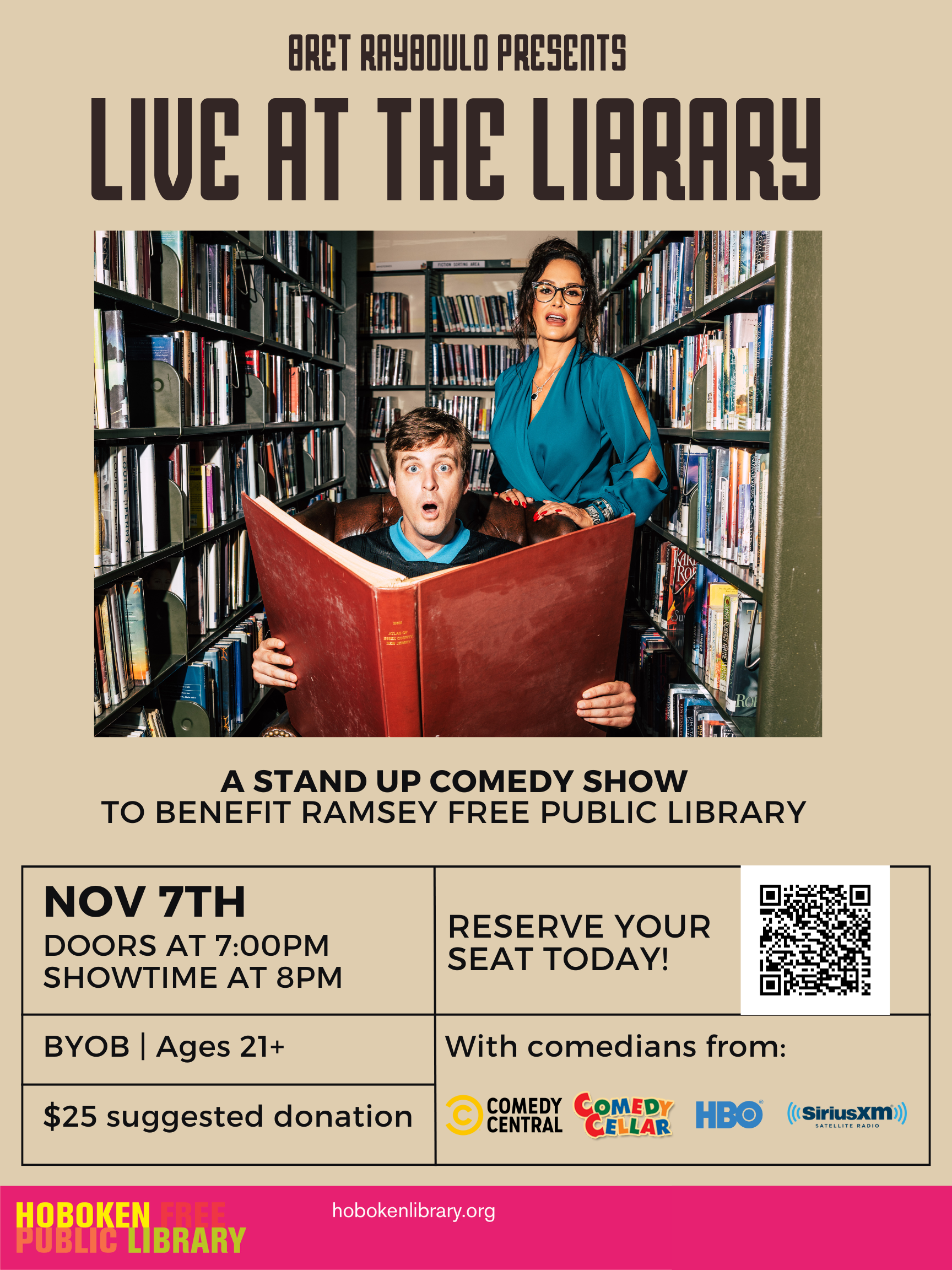 Stand Up Comedy Fundraiser at the Ramsey Library