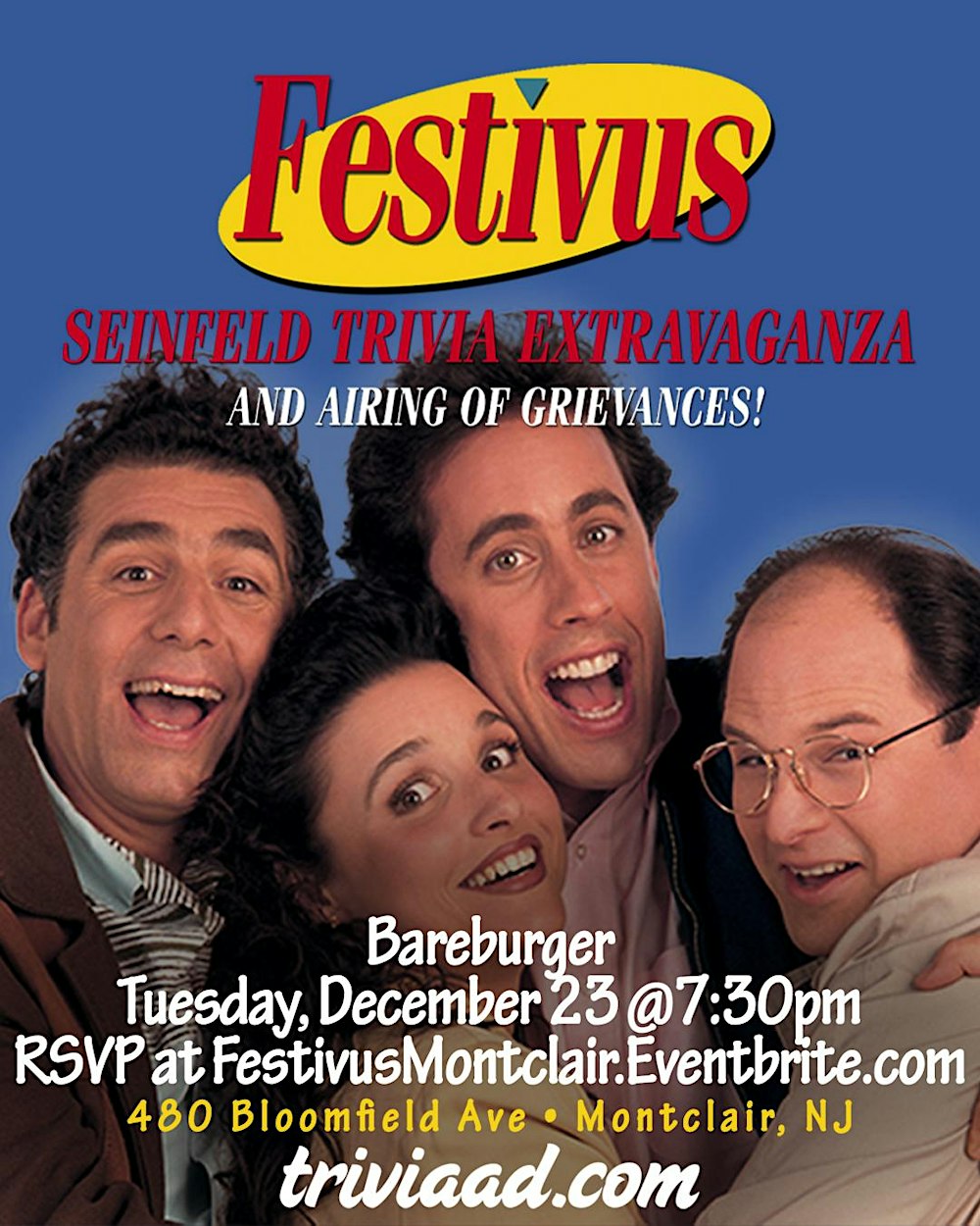 Festivus: Seinfeld Trivia Extravaganza & Airing of Grievances