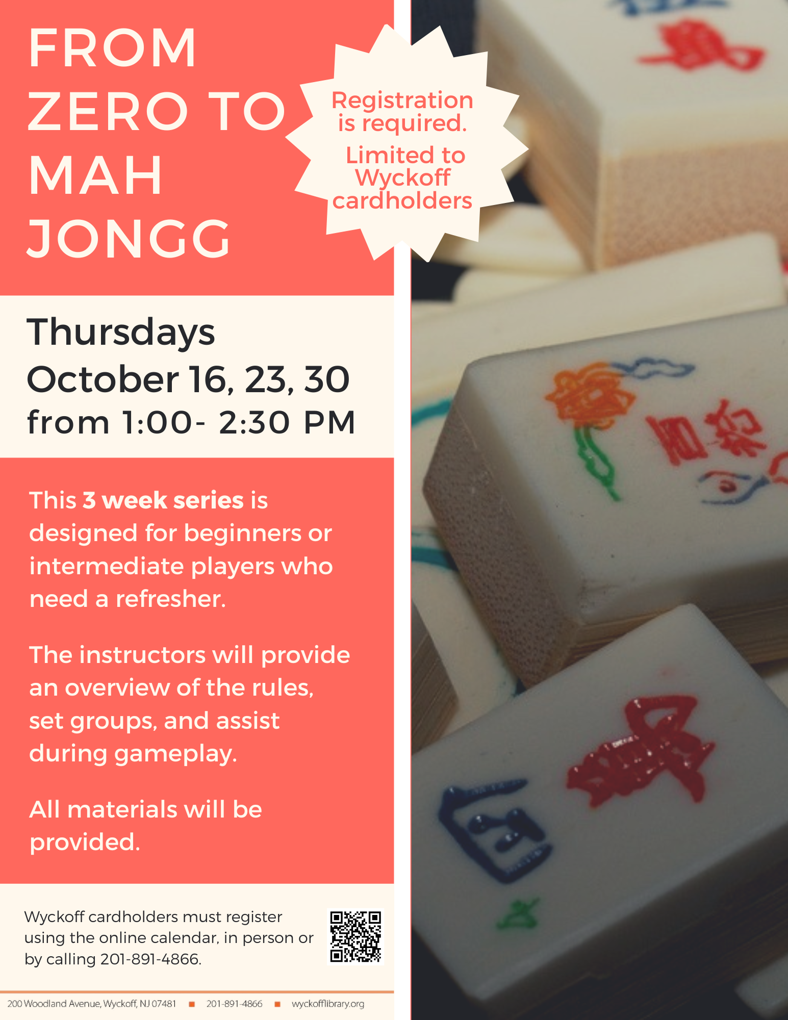 From Zero to Mah Jongg