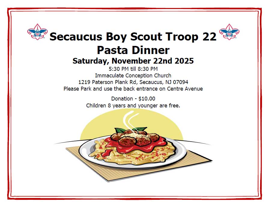 Boy Scout Troop 22 Pasta Dinner