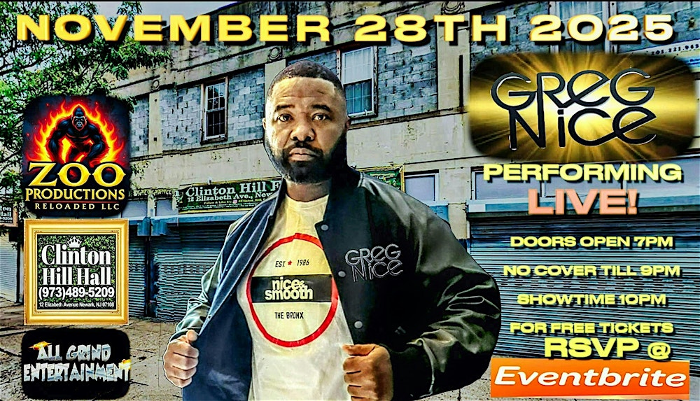 GREG NICE OF NICE & SMOOTH PERFORMING LIVE!