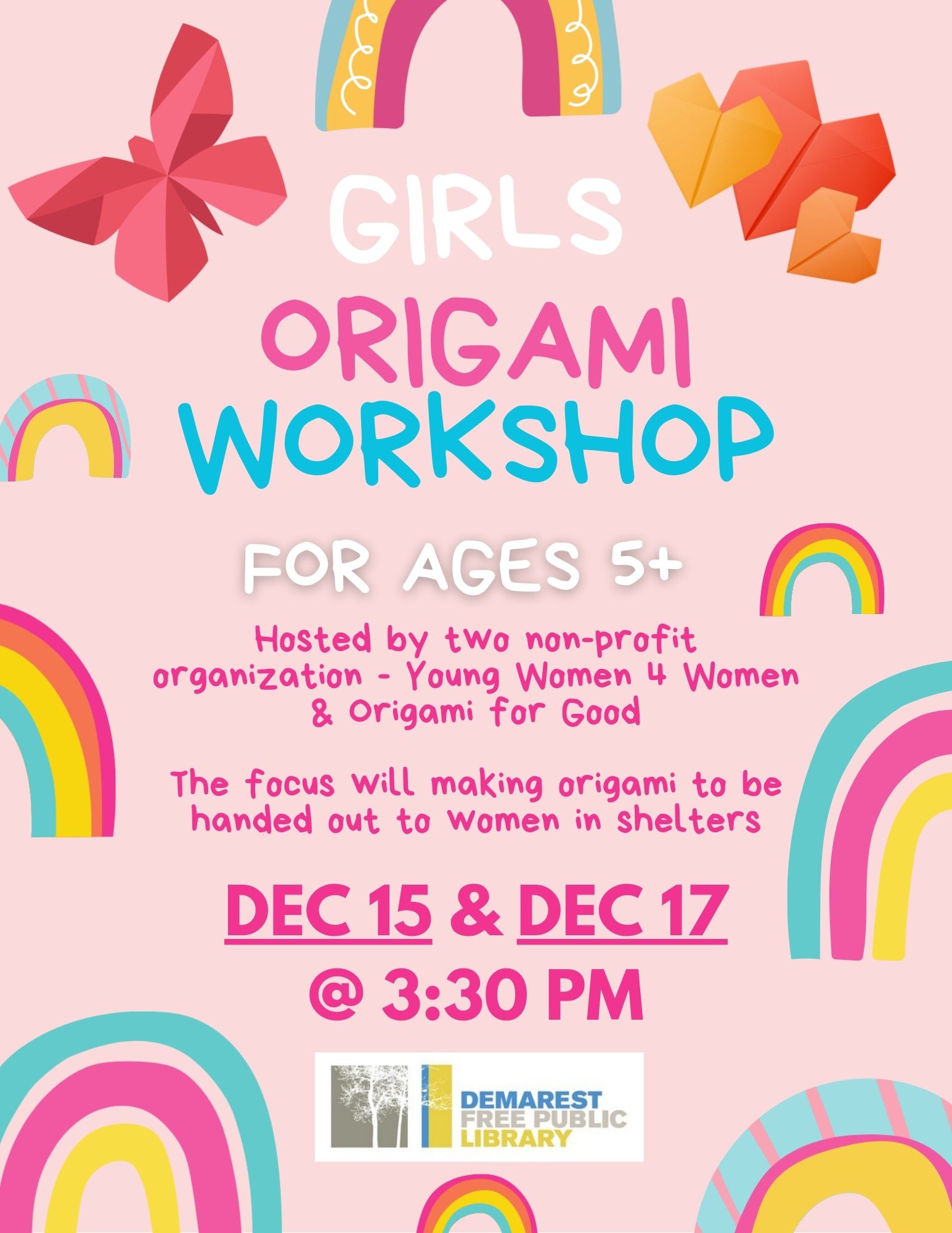 Origami for Good x YW4W Girls Origami Making