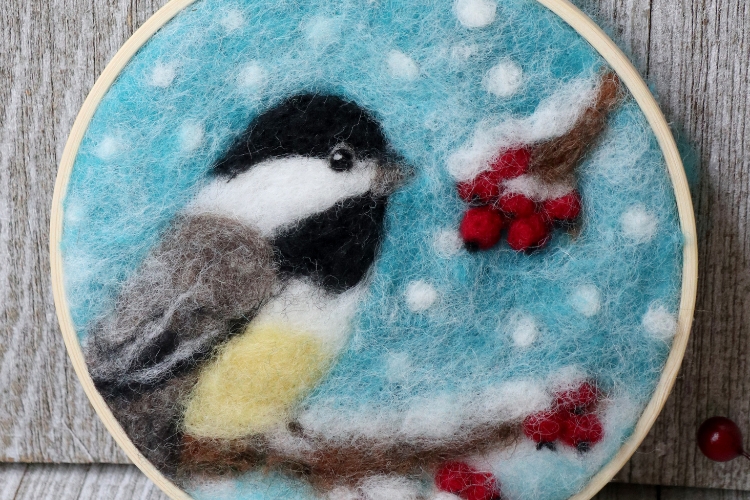 Needle Felting Workshop: Winter Wool Painting NEW