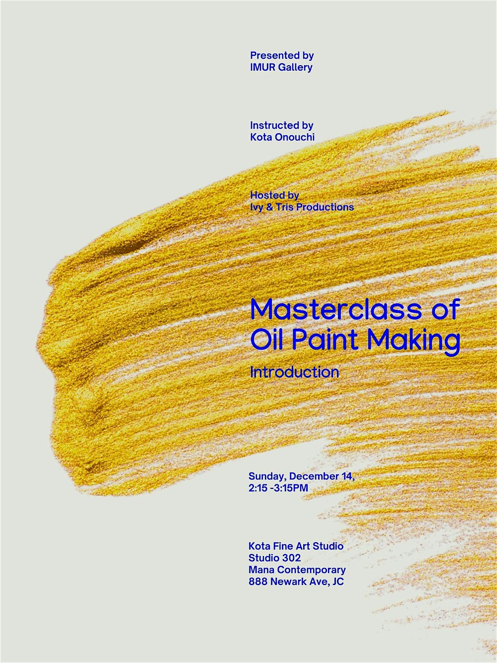 Masterclass of Oil Paint Making - Introduction