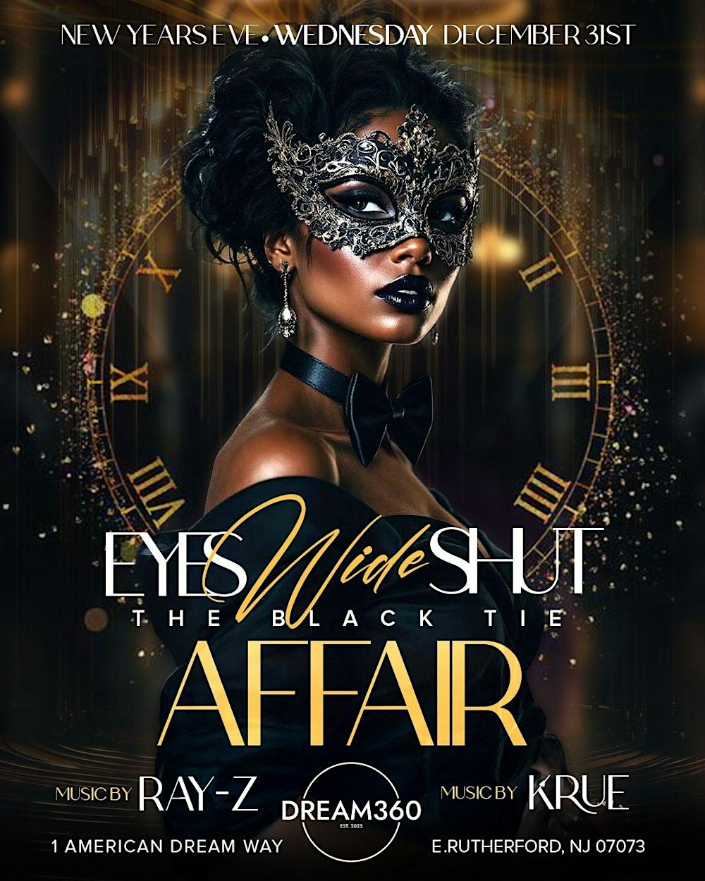NYE BLACK TIE AFFAIR (3 HOUR OPEN BAR)