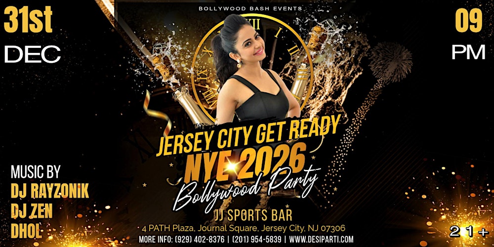 Bollywood Nights New Years Eve in Jersey City at PATH Station