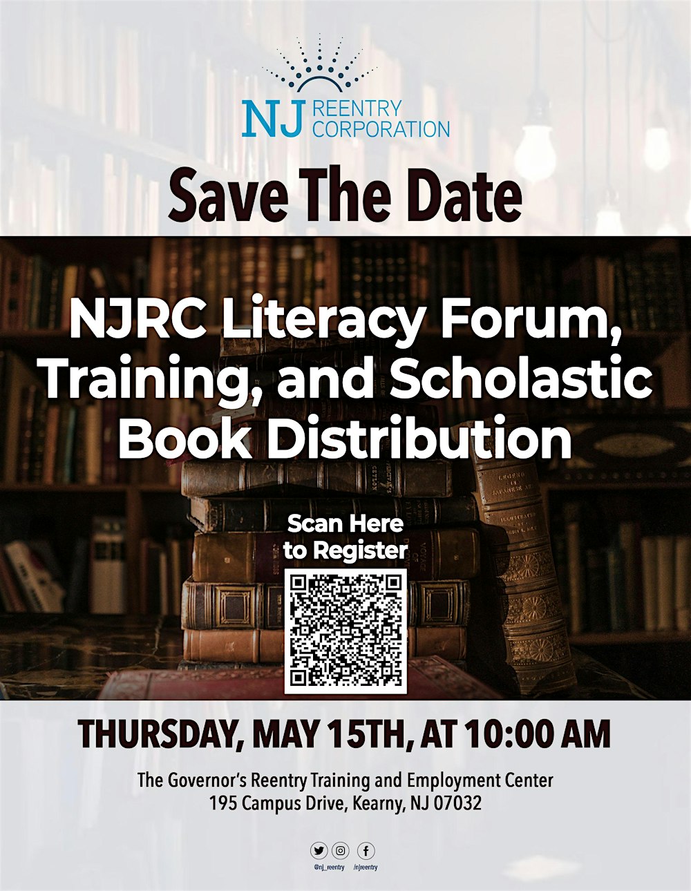 NJRC Literacy Forum, Training, and Scholastic Book Giveaway