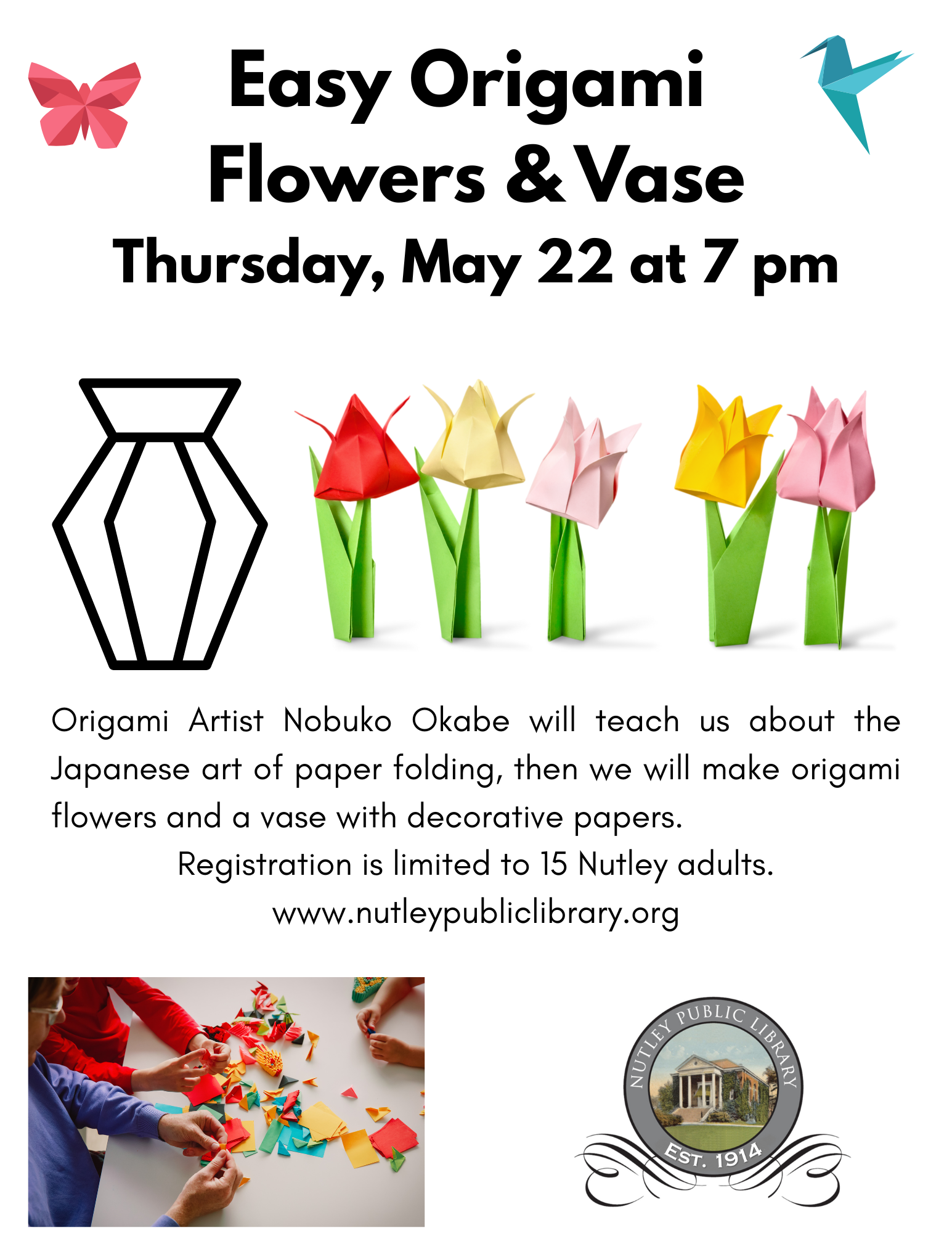 Easy Origami - Flowers and Vase