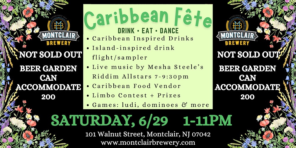 Caribbean Fete at Montclair Brewery