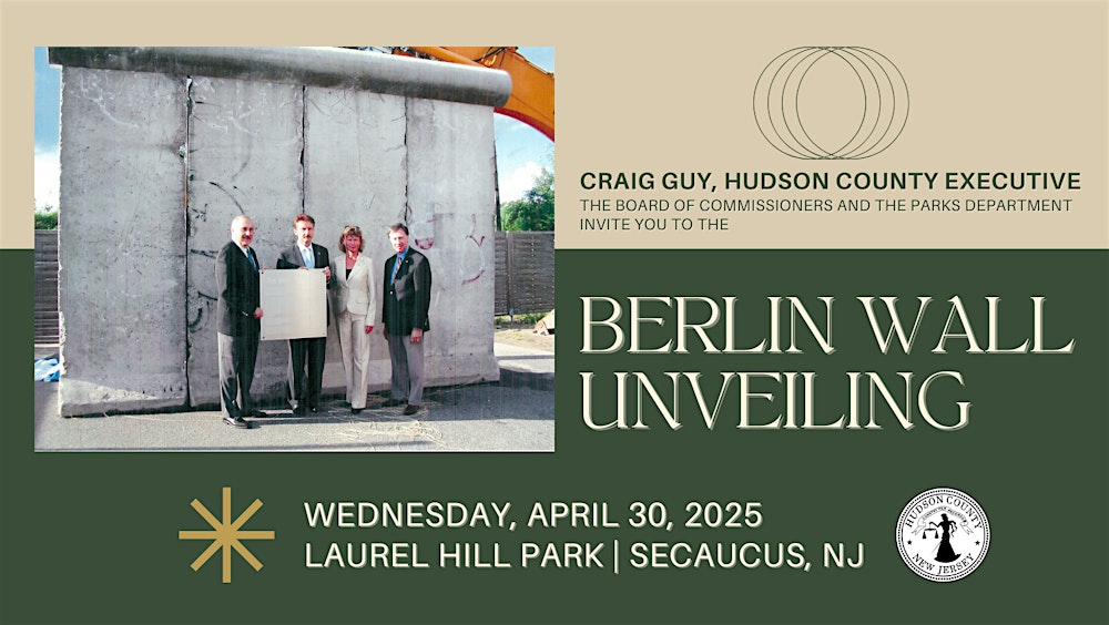 Hudson County Berlin Wall Unveiling