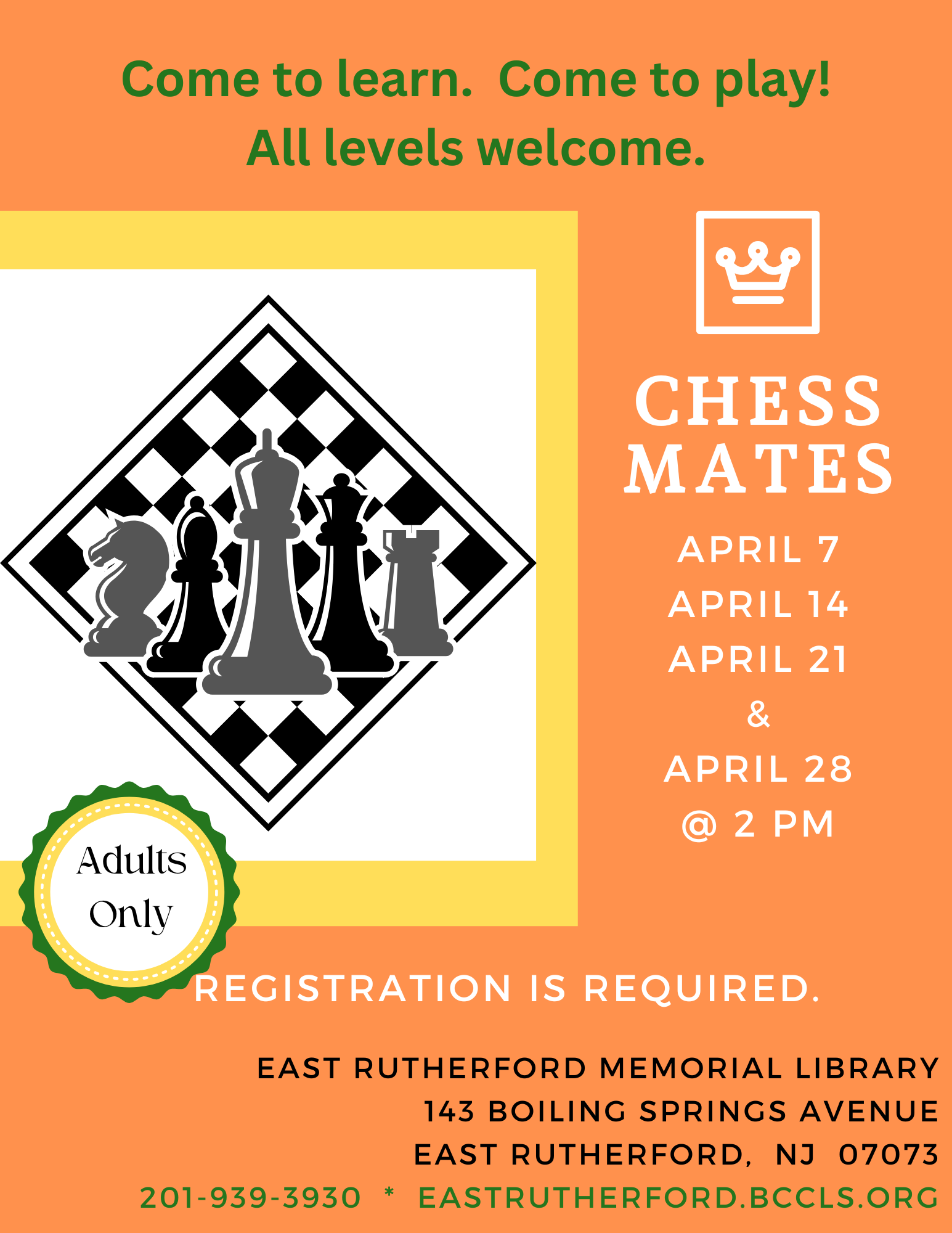 ChessMates Adult Chess Club