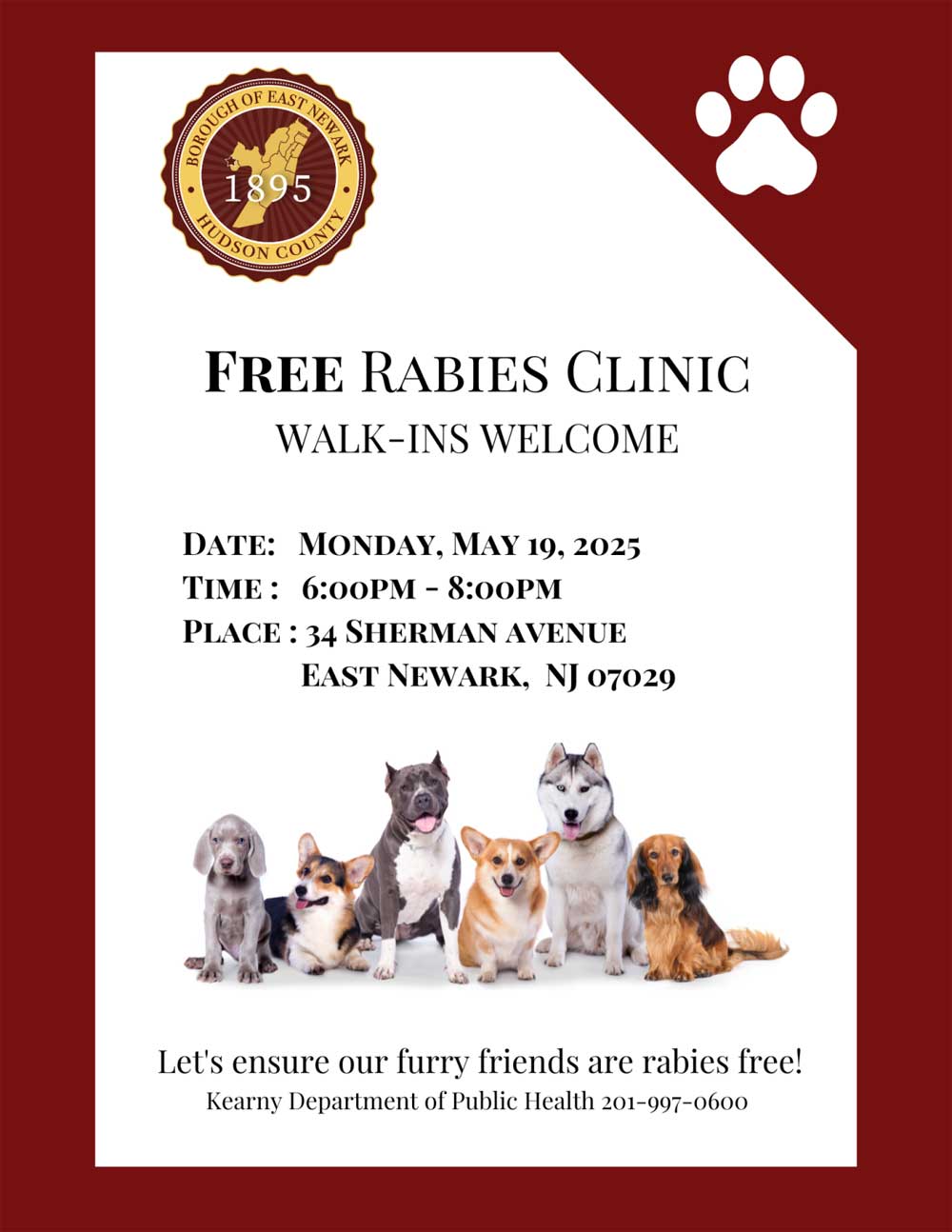 Rabies Clinic in East Newark