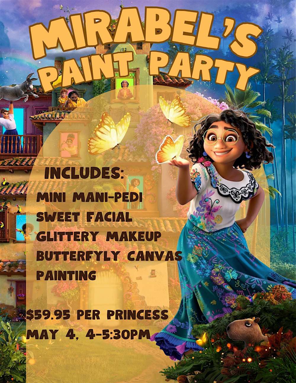 Mirabel's Paint Party at Glitter & Glam Paramus