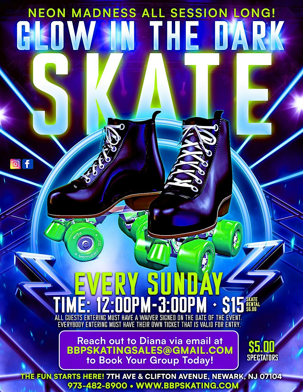 GLOW Sunday Family Skate 2025