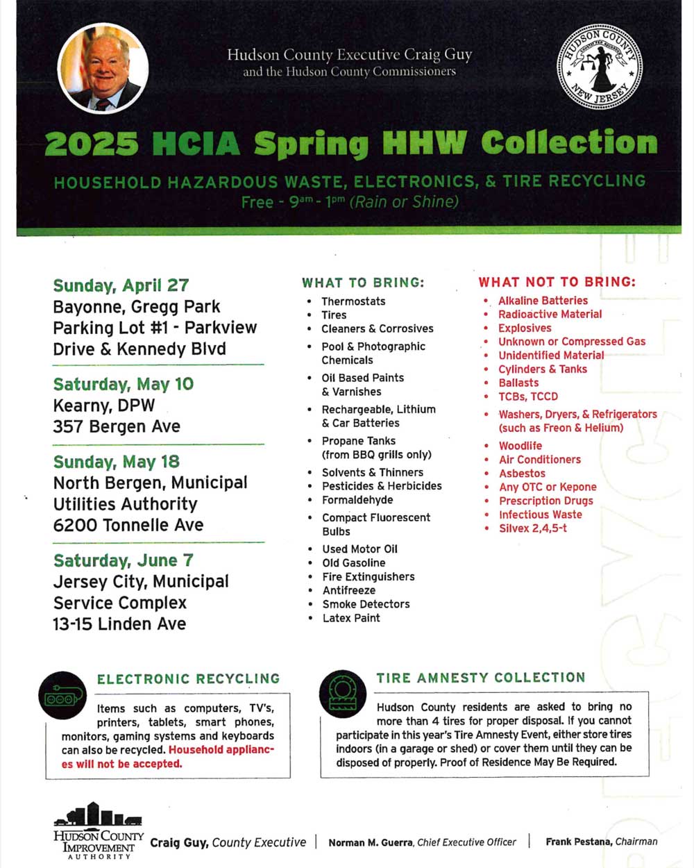 Spring Household Hazardous Waste Collection