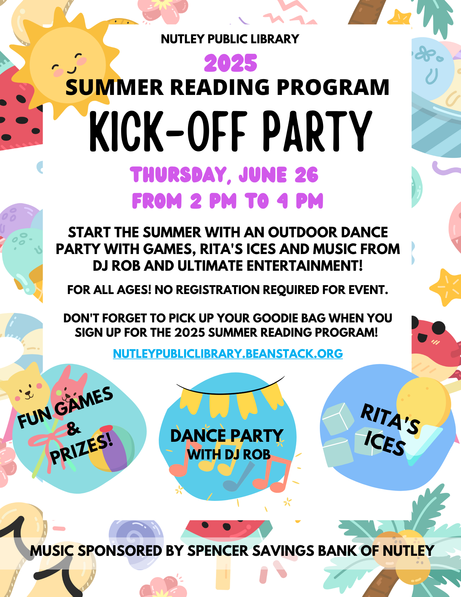 2025 Summer Reading Program Kick-Off Party