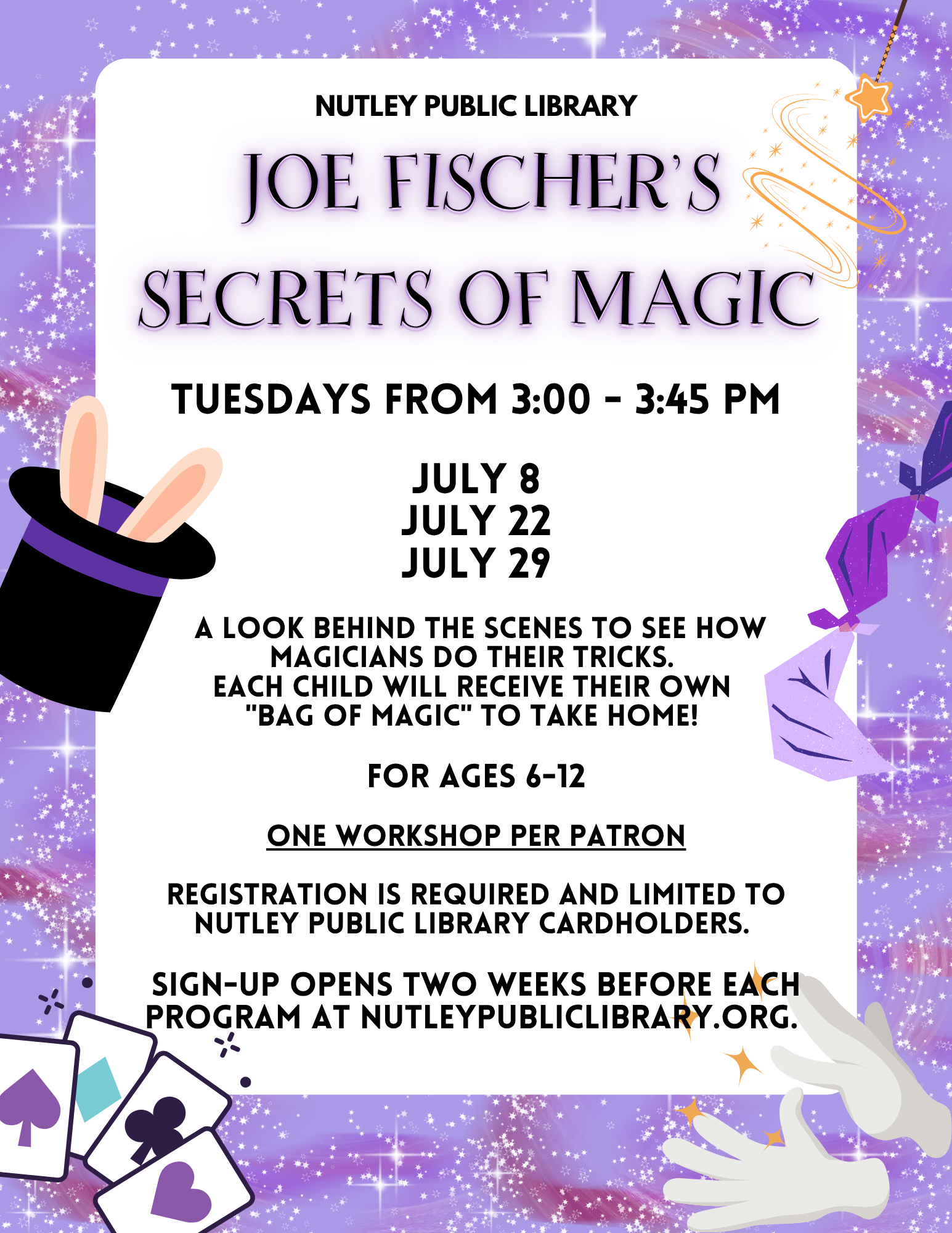 Joe Fischer's Secrets of Magic (Ages 6-12)