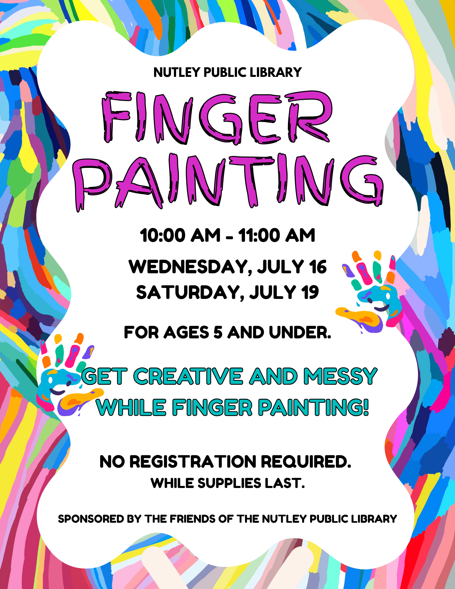 Finger Painting (Ages 5 and Under)