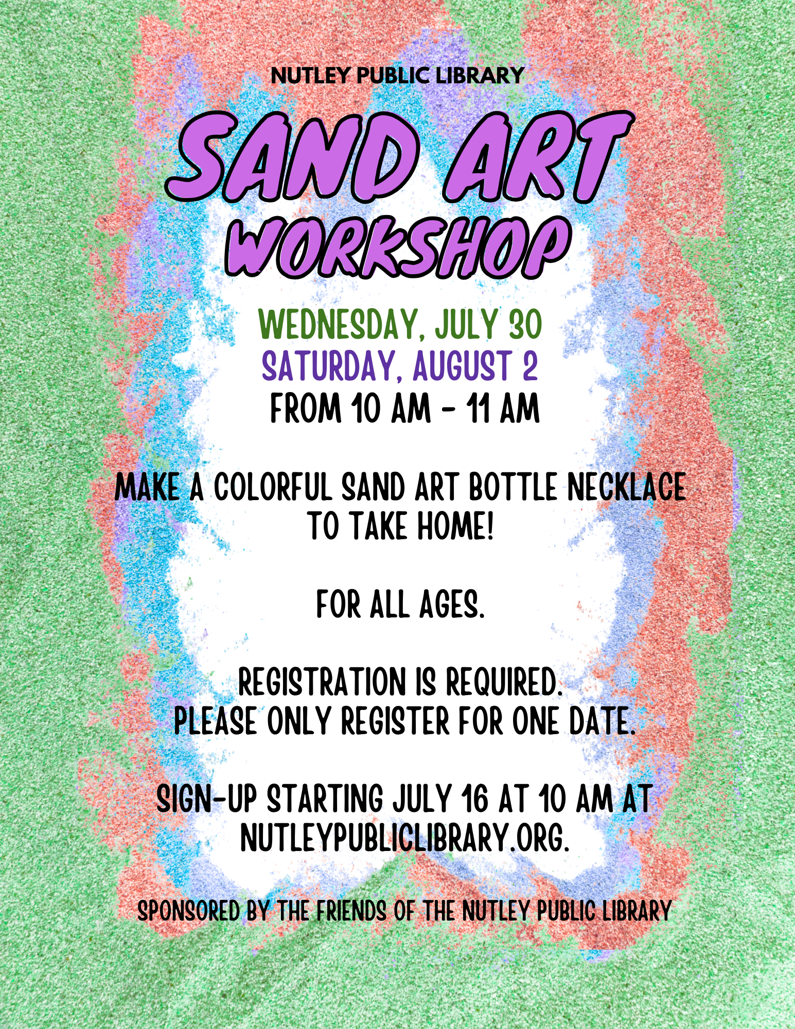 Sand Art Workshop (All Ages)