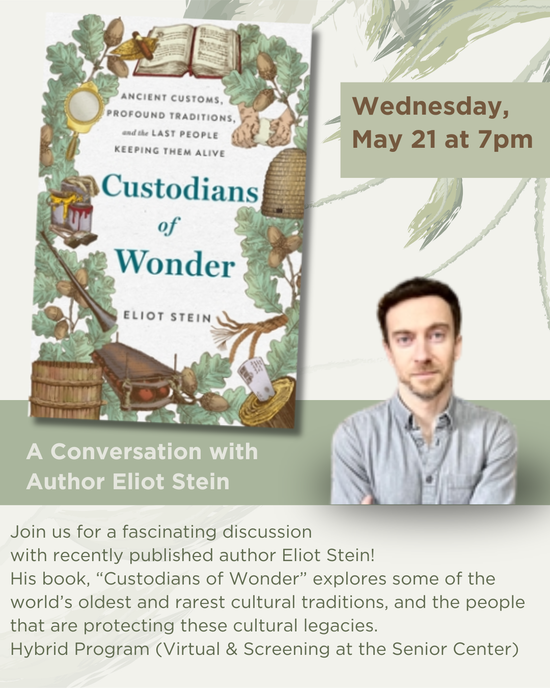Custodians of Wonder: A Conversation with Author Eliot Stein