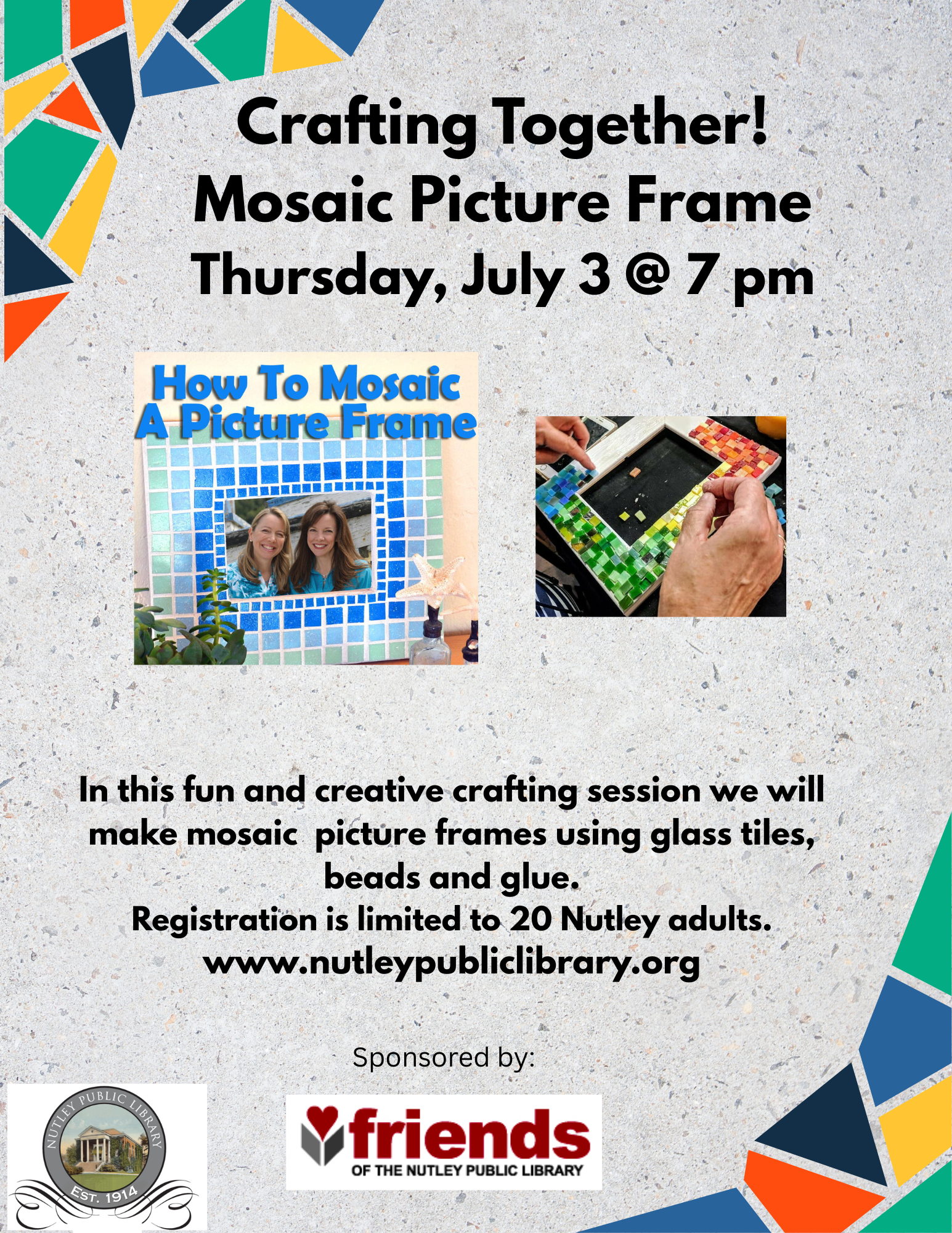 Crafting Together! Mosaic Picture Frame