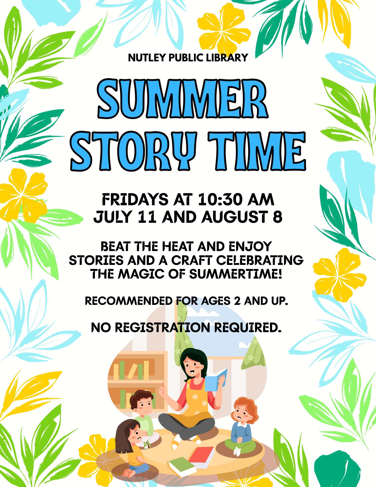 Summer Story Time (Ages 2 and Up)