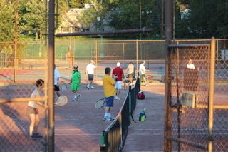 Outdoor Sunday BBQ Tennis Party at Packanack Lake Tennis Club