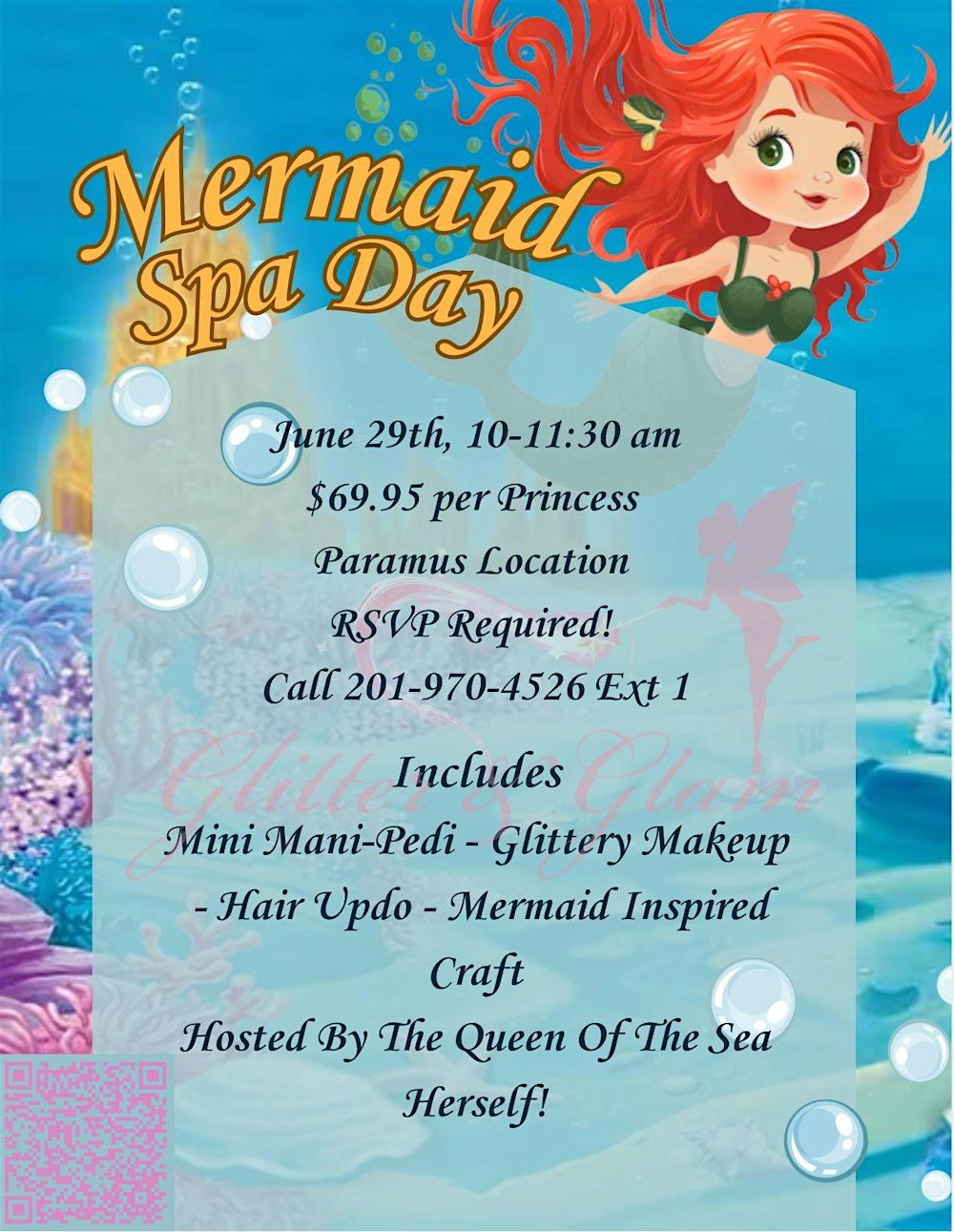 Mermaid Spa Day at Glitter & Glam Paramus