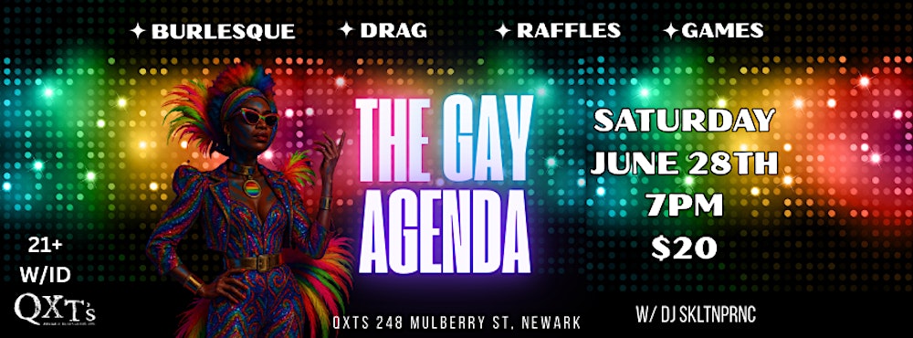 THE GAY AGENDA - celebrating Pride Month!!!