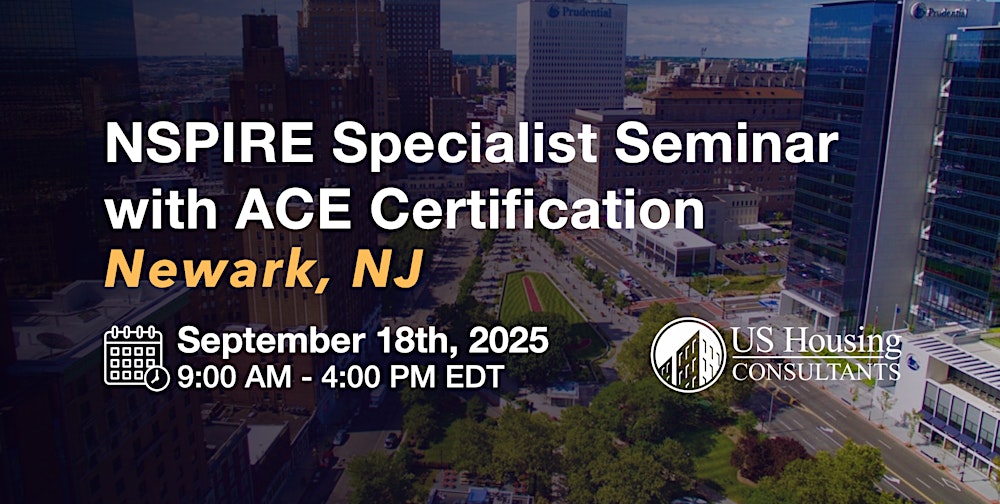 NSPIRE Specialist Seminar w/ACE Certification - Newark, NJ