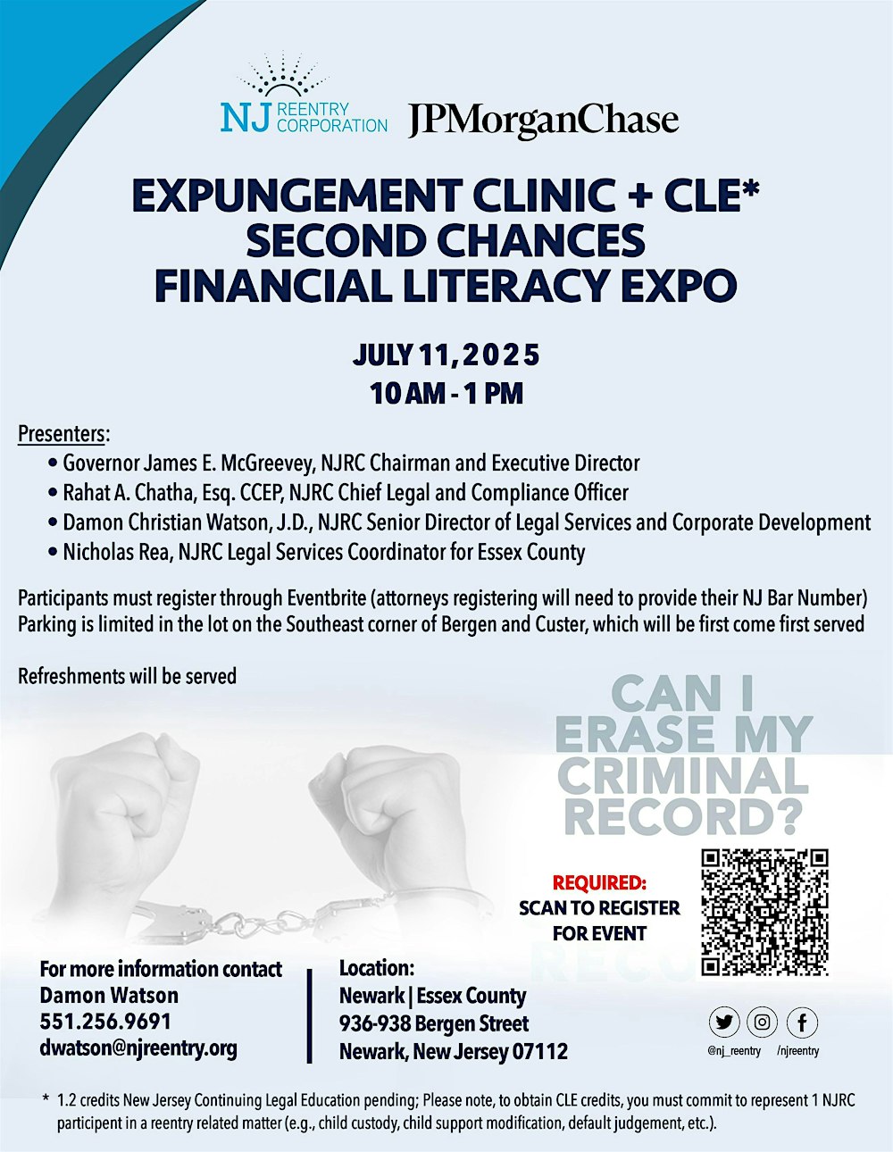 Expungement Clinic + CLE & Second Chances Financial Literacy Expo