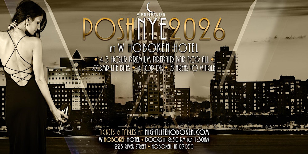 2026 Posh W Hotel Hoboken New Year's Eve Party