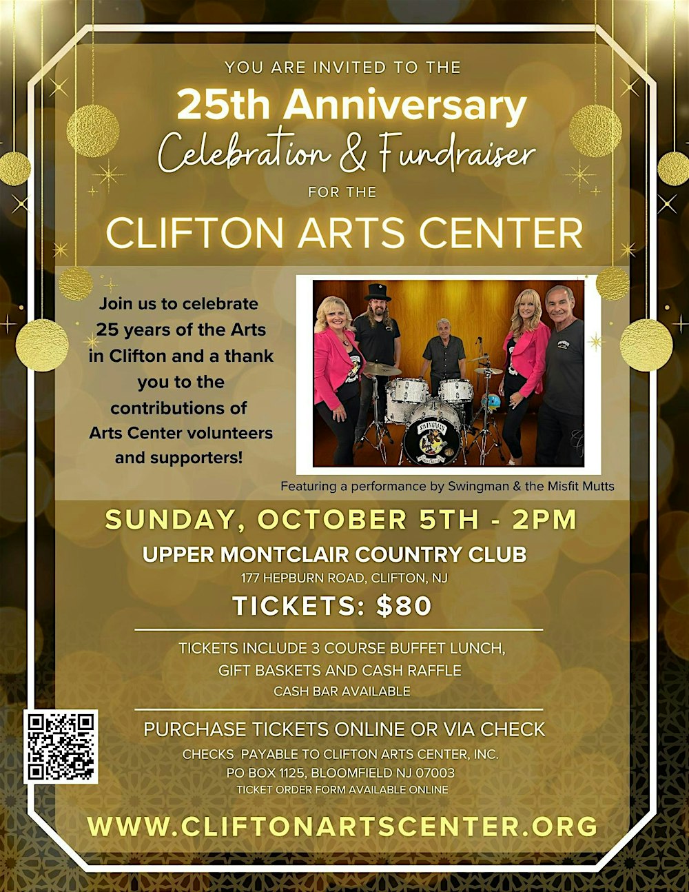 Clifton Arts Center 25th Anniversary - Celebration & Fundraiser