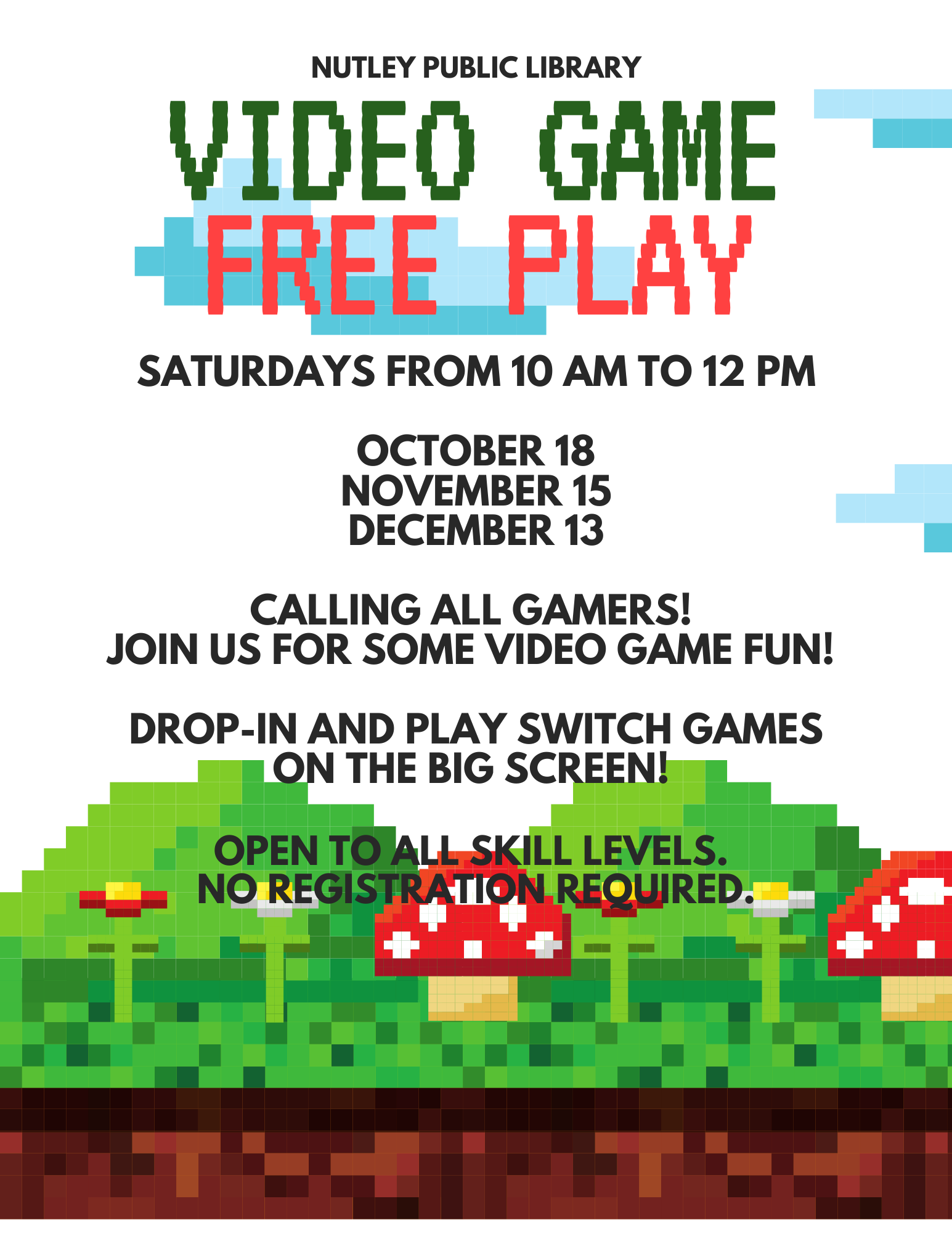 Video Game Free Play (All Ages)